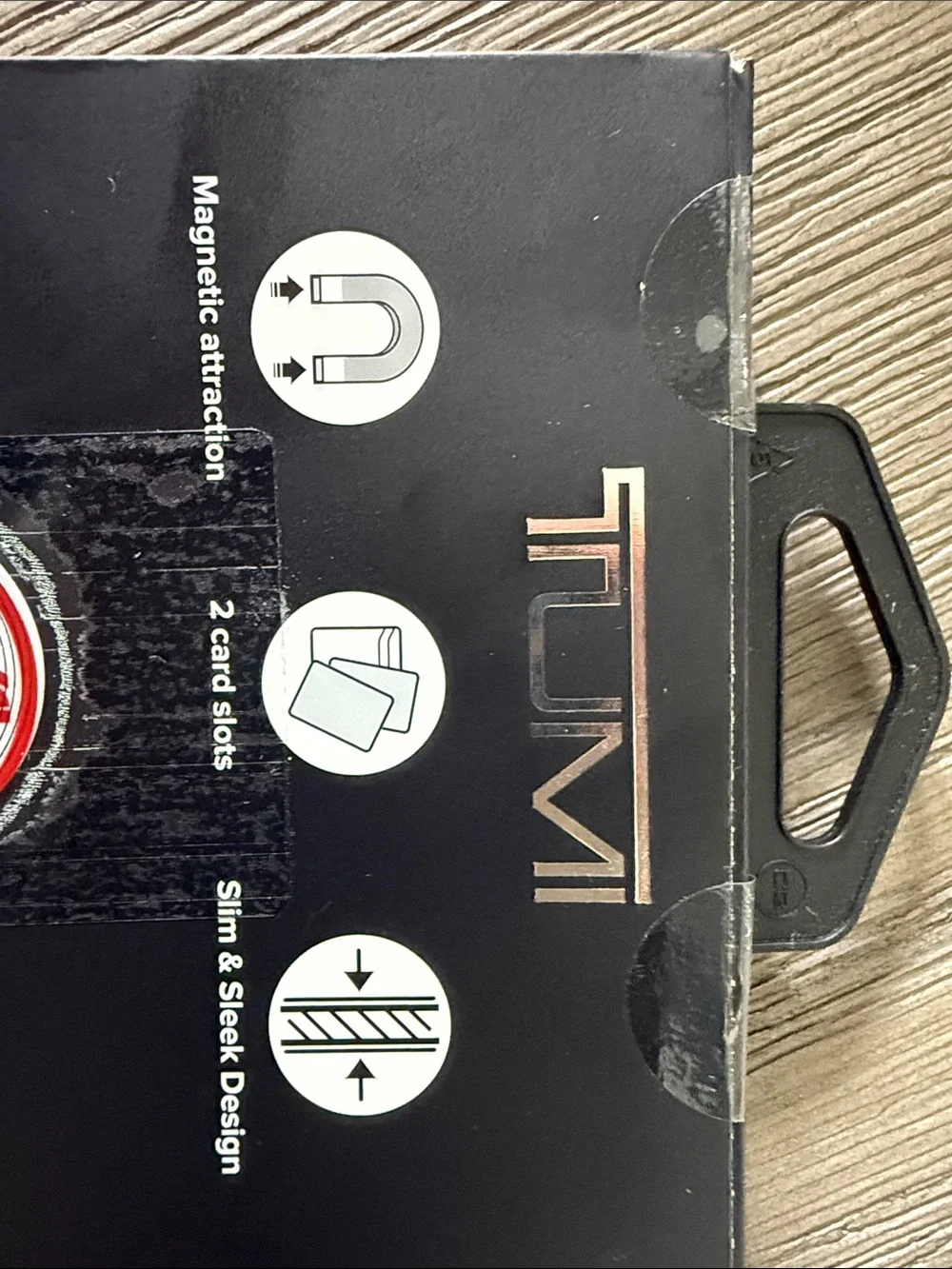 Tumi Black Magnetic Card Holder NWT